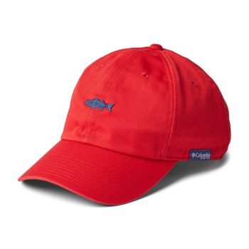 Columbia PFG Permit Ball, Gorras Rojos Grises Oscuro Rayas Para Mujer | 490185-VHZ